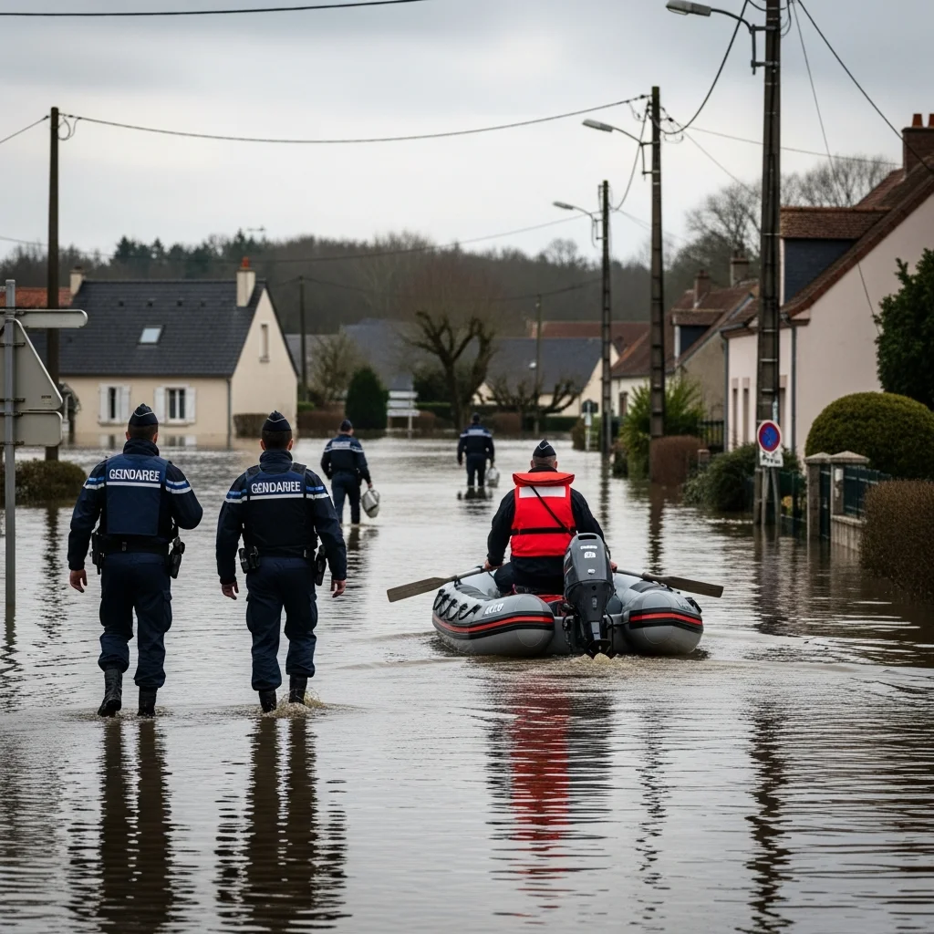 Politie waarschuwt voor inbraakrisico tijdens overstromingen in West-Frankrijk