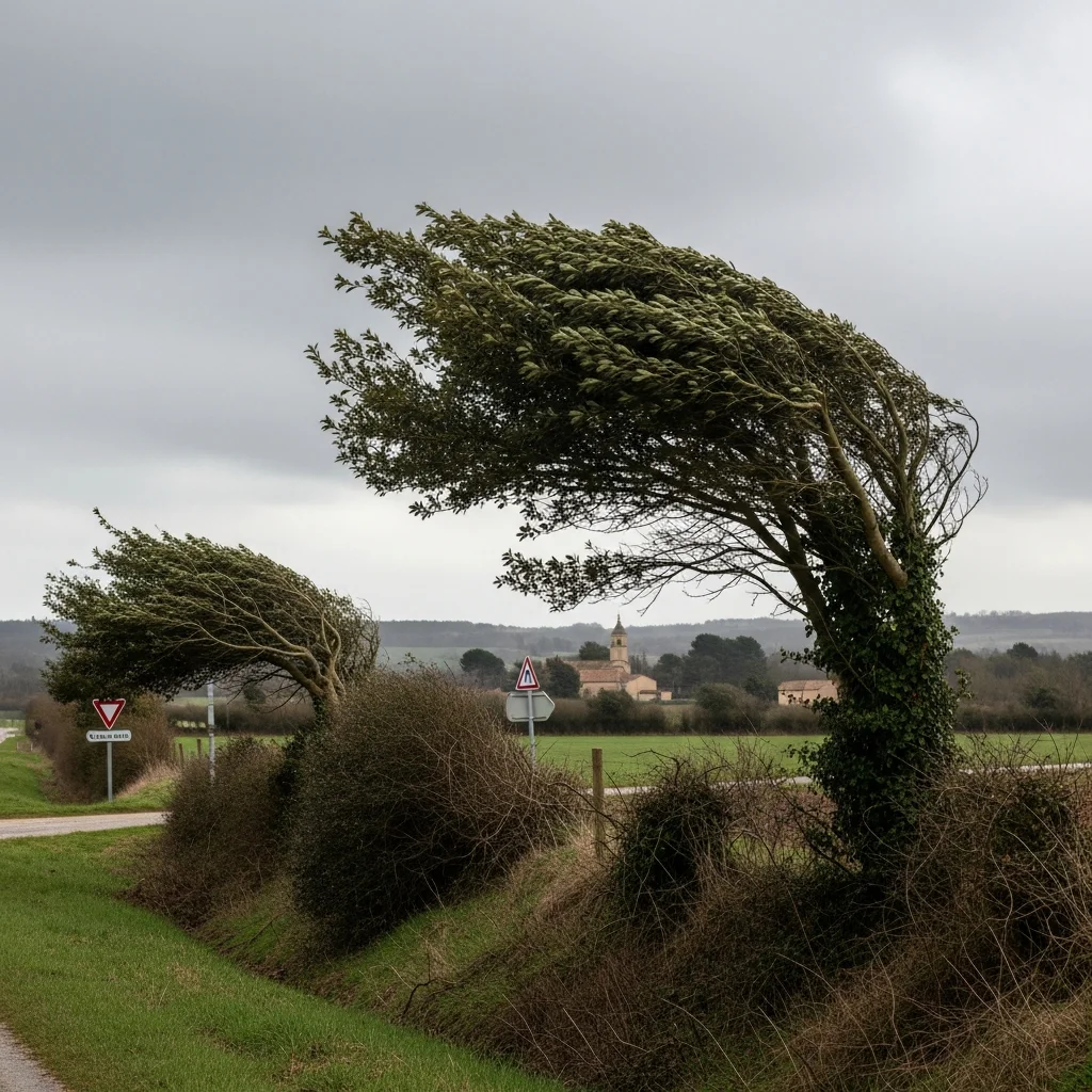 Storm Thérèse zorgt voor zware windstoten in het zuidwesten van Frankrijk