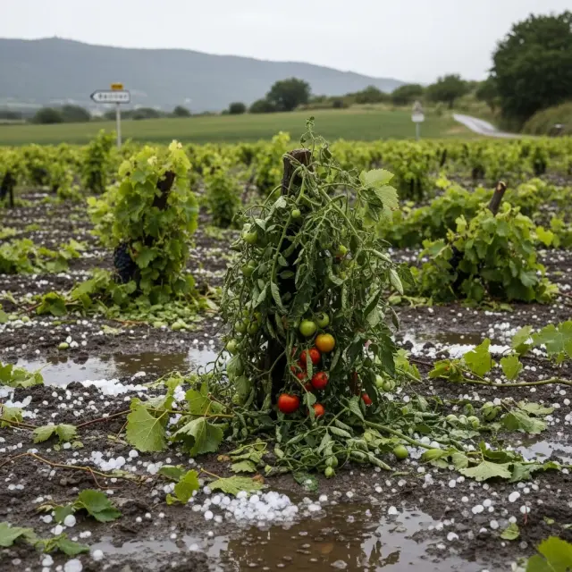 Zware hagelbuien veroorzaken grote schade aan landbouw in Ariège