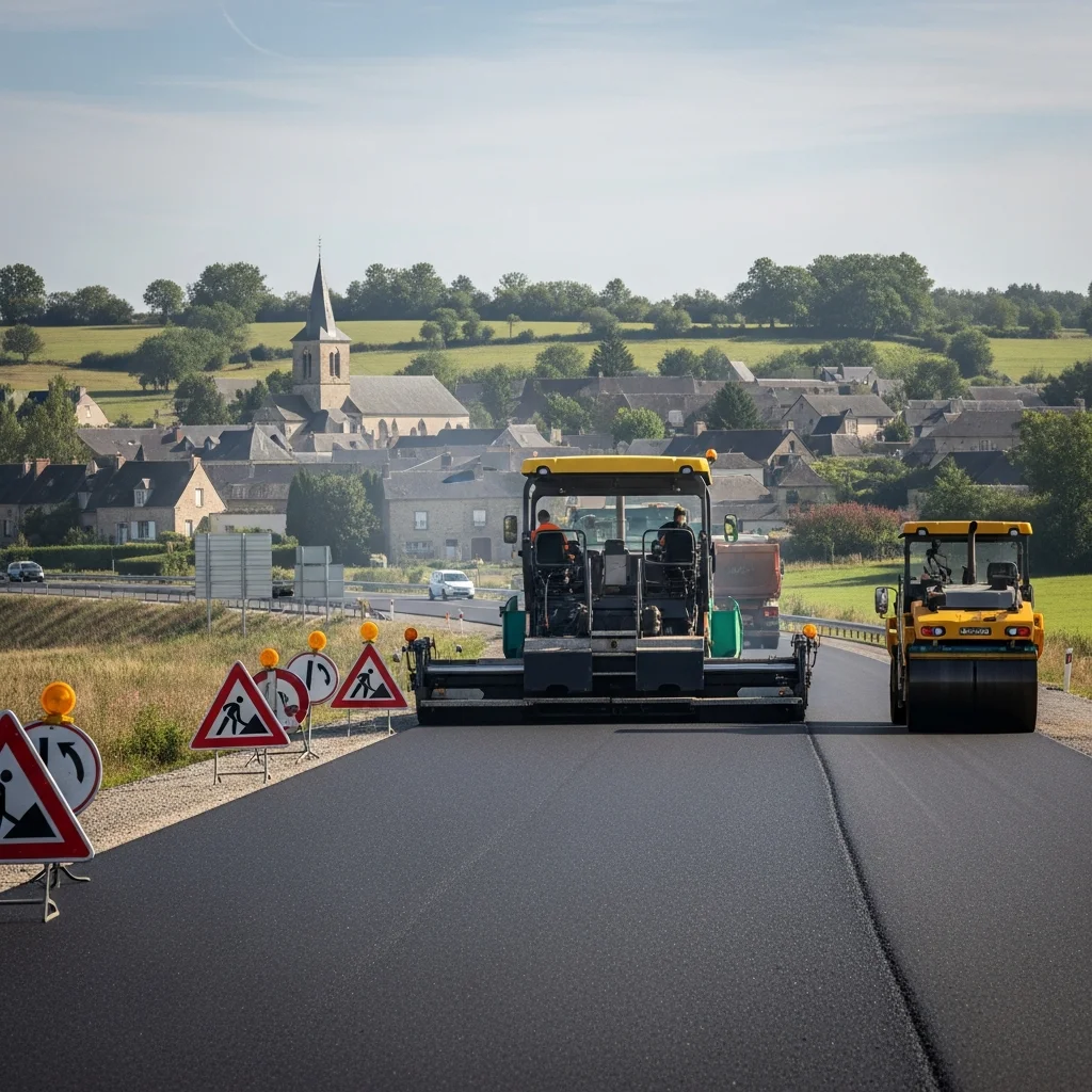 Eerste asfaltlaag op A69: opening deeltraject bij Verfeil in zicht
