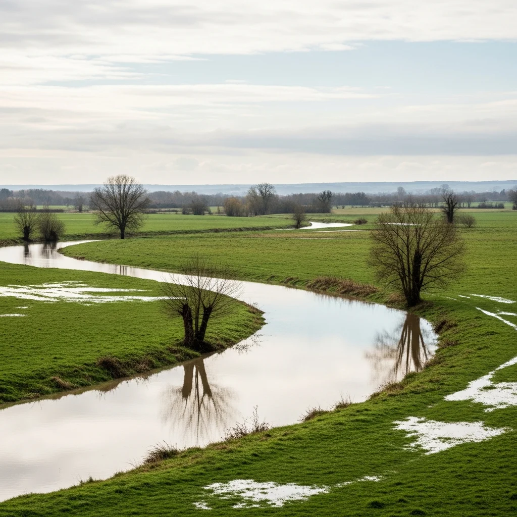 Grondwaterstanden in Frankrijk uitzonderlijk hoog na recordregen in februari