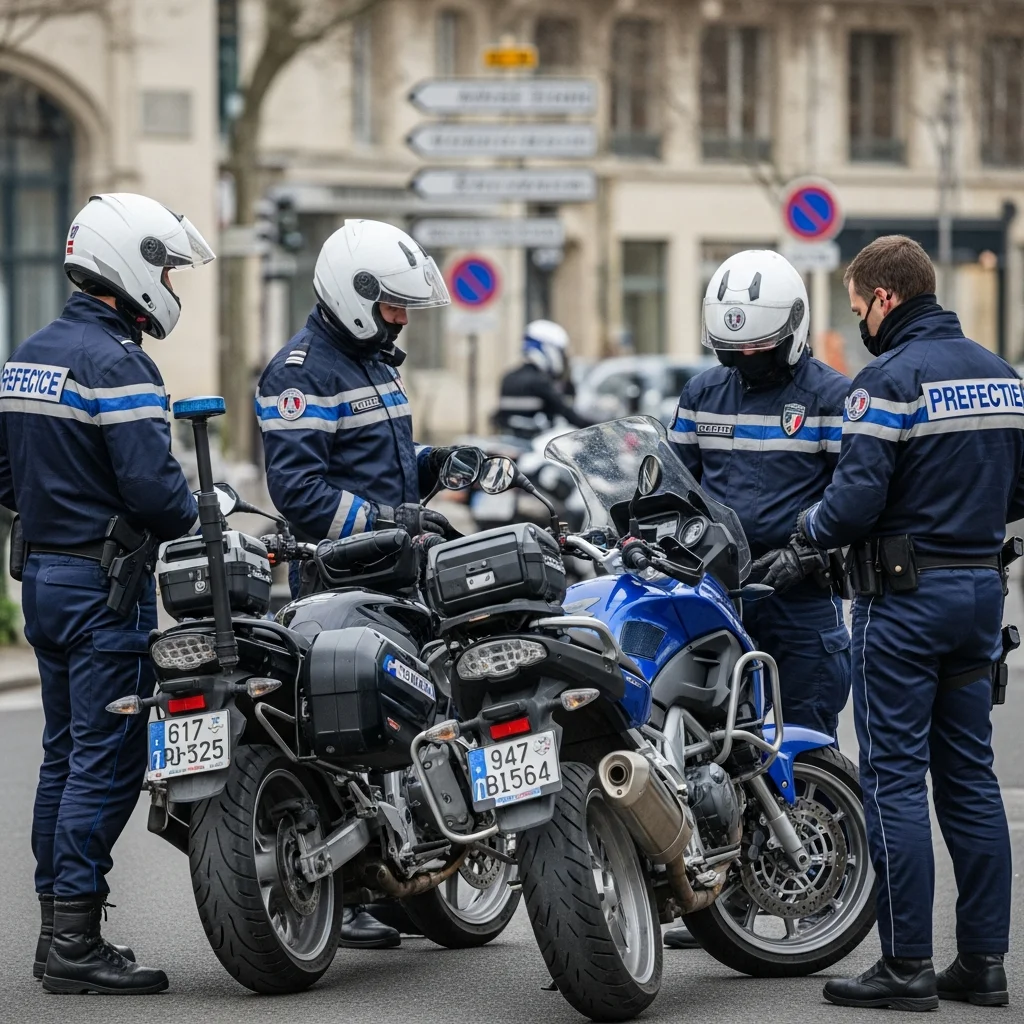 Preventieve motorrijderscontroles in Tours zonder boetes