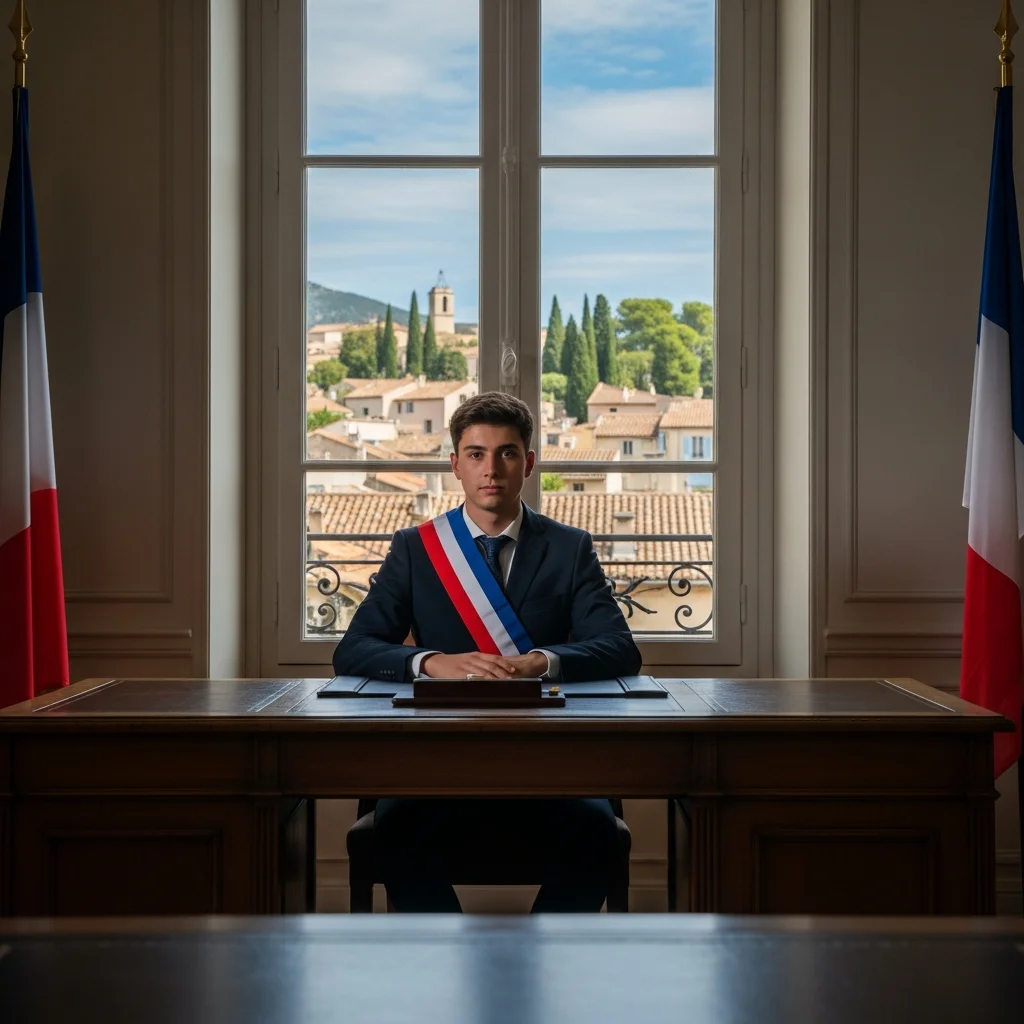 Negentienjarige burgemeester benoemd in Roquefort-les-Pins