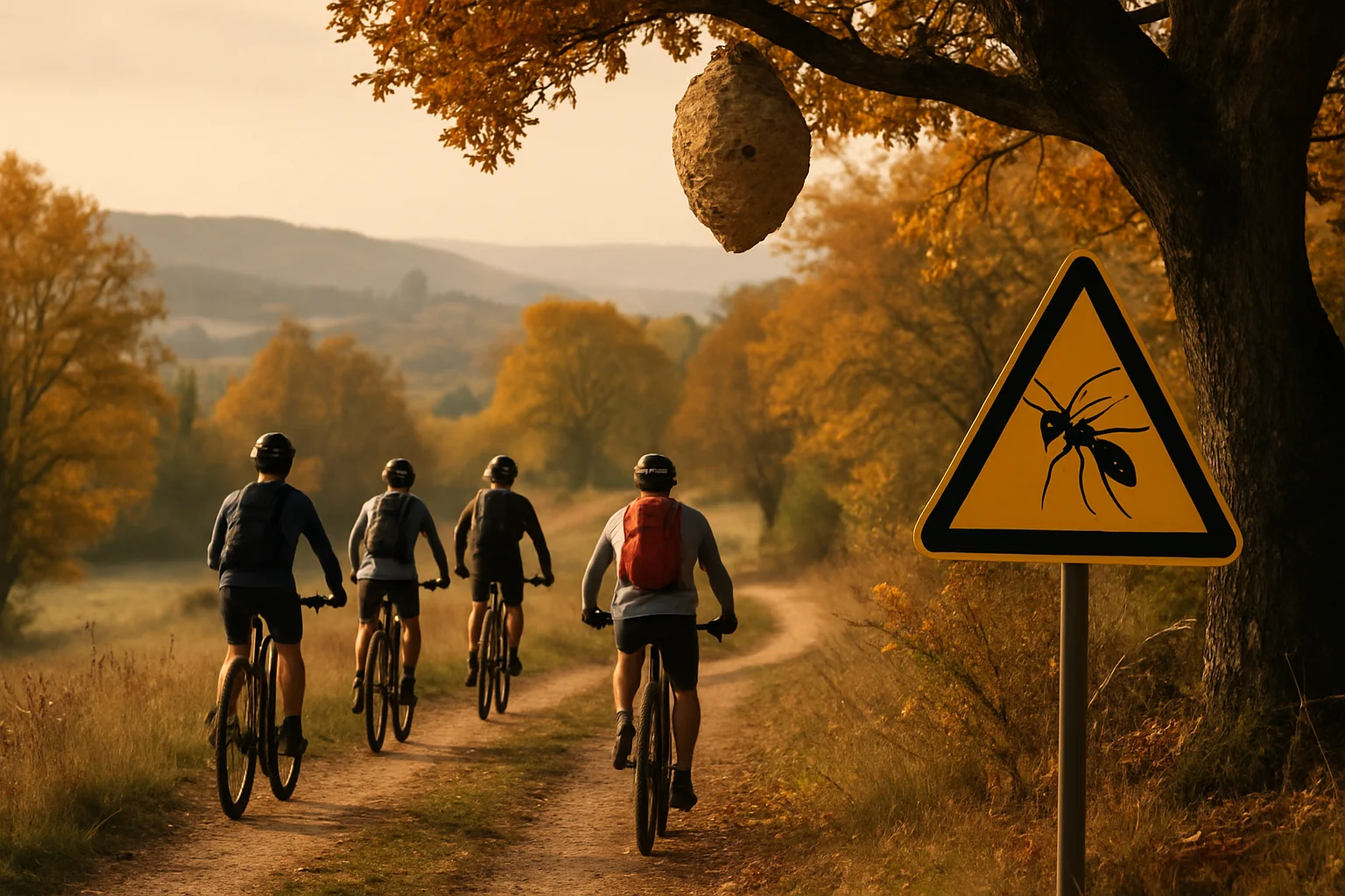 Herfst levert extra risico op voor sporters door actieve hoornaars in Frankrijk