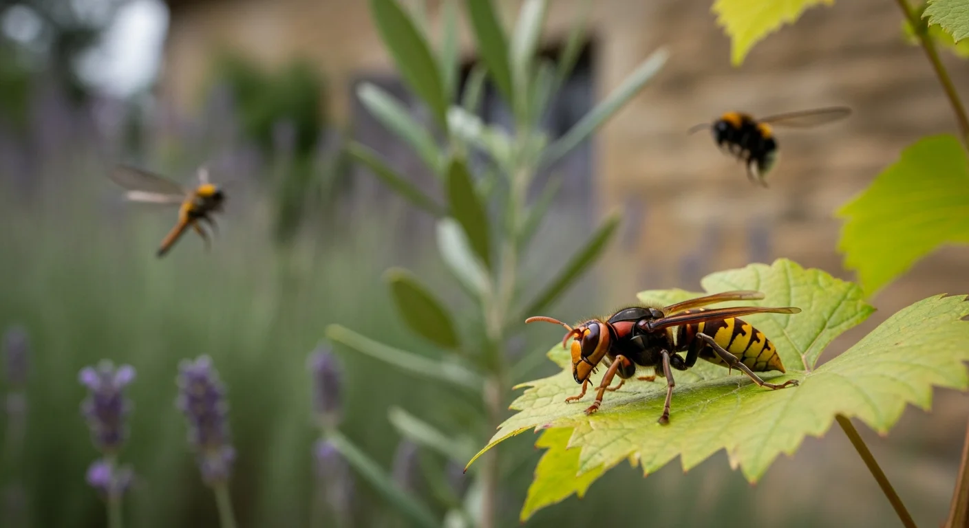Onderscheid tussen Aziatische hoornaar en onschuldige insecten in Franse tuinen steeds belangrijker
