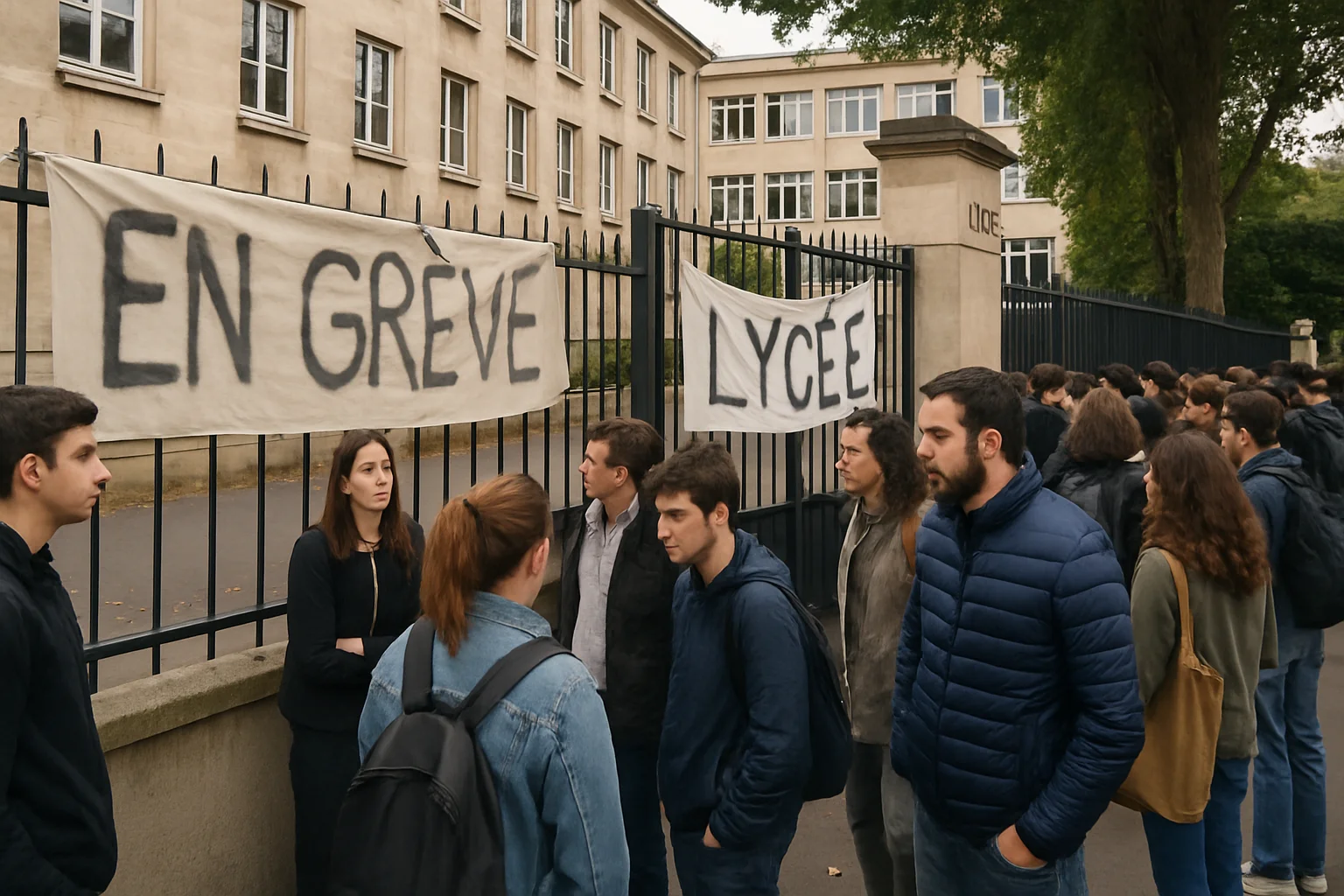 Derde landelijke lyceenstaking legt lessen stil op honderden Franse scholen