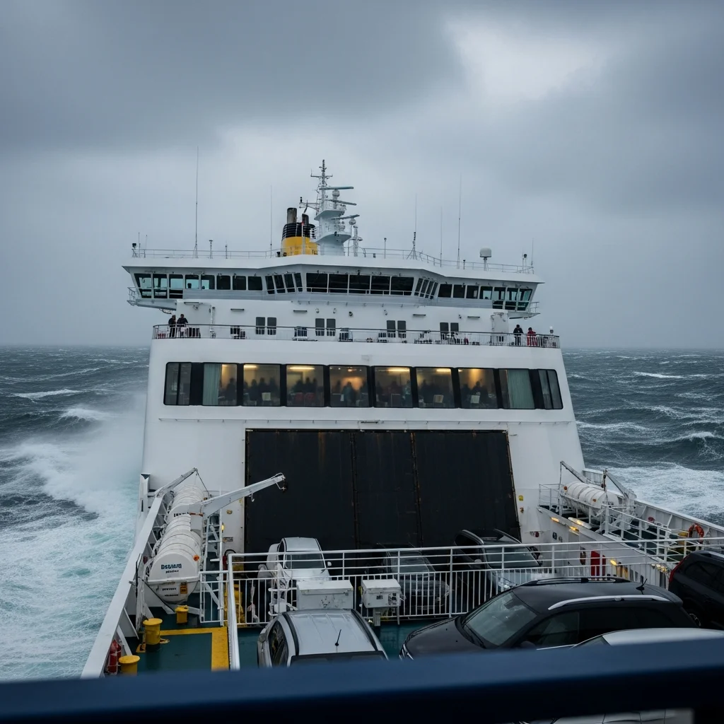 Overtocht Corsica-Ferries ernstig verstoord door storm: schade en beperkingen voor passagiers