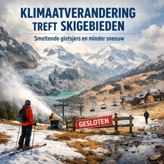 Skigebieden merken steeds meer gevolgen van klimaatverandering