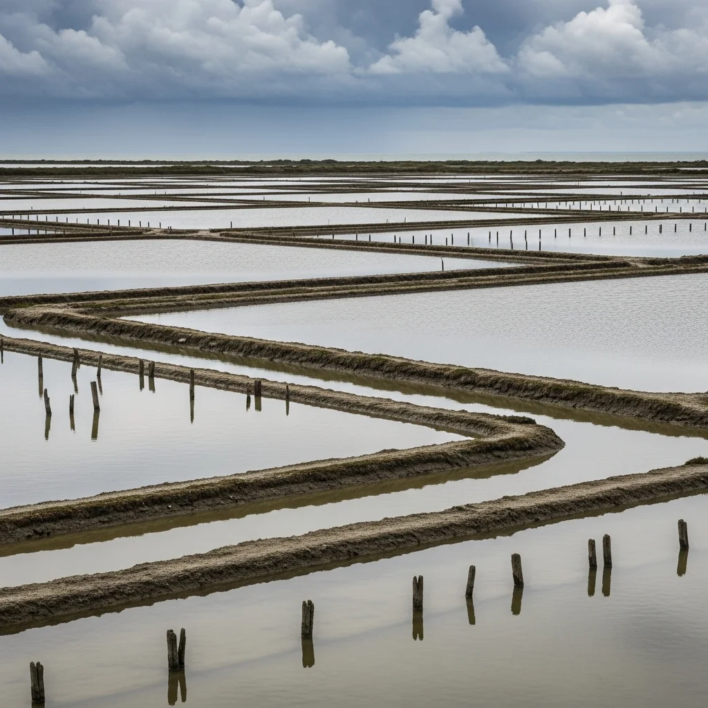 Paludiers van Guérande investeren in bescherming marais salants tegen stijgend waterpeil