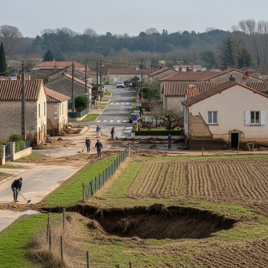 Herstel na overstromingen in Barie (Gironde) verloopt langzaam