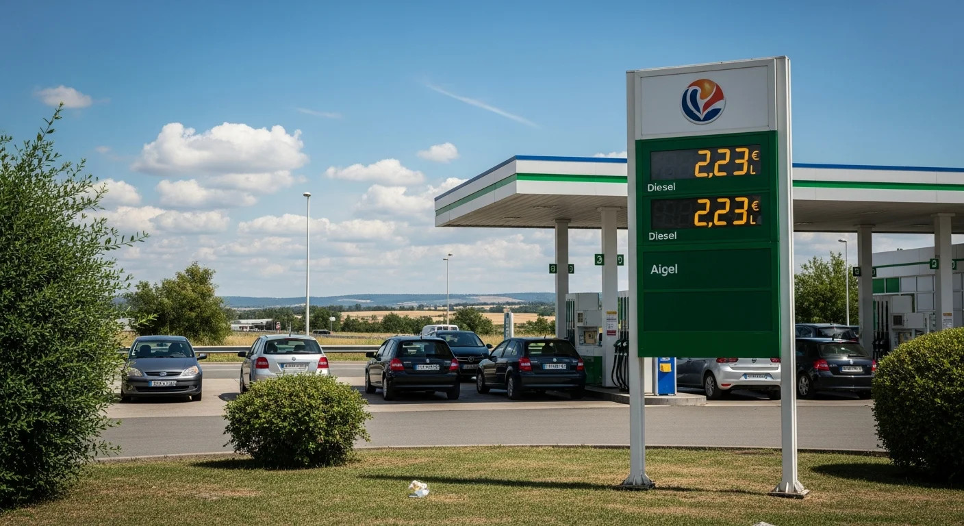 Dieselprijs bereikt recordhoogte van 2,23 euro per liter in Frankrijk op 5 augustus