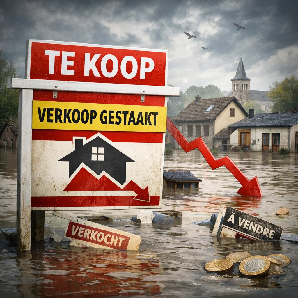 Overstromingen leggen verkoop van huizen in risicogebieden stil