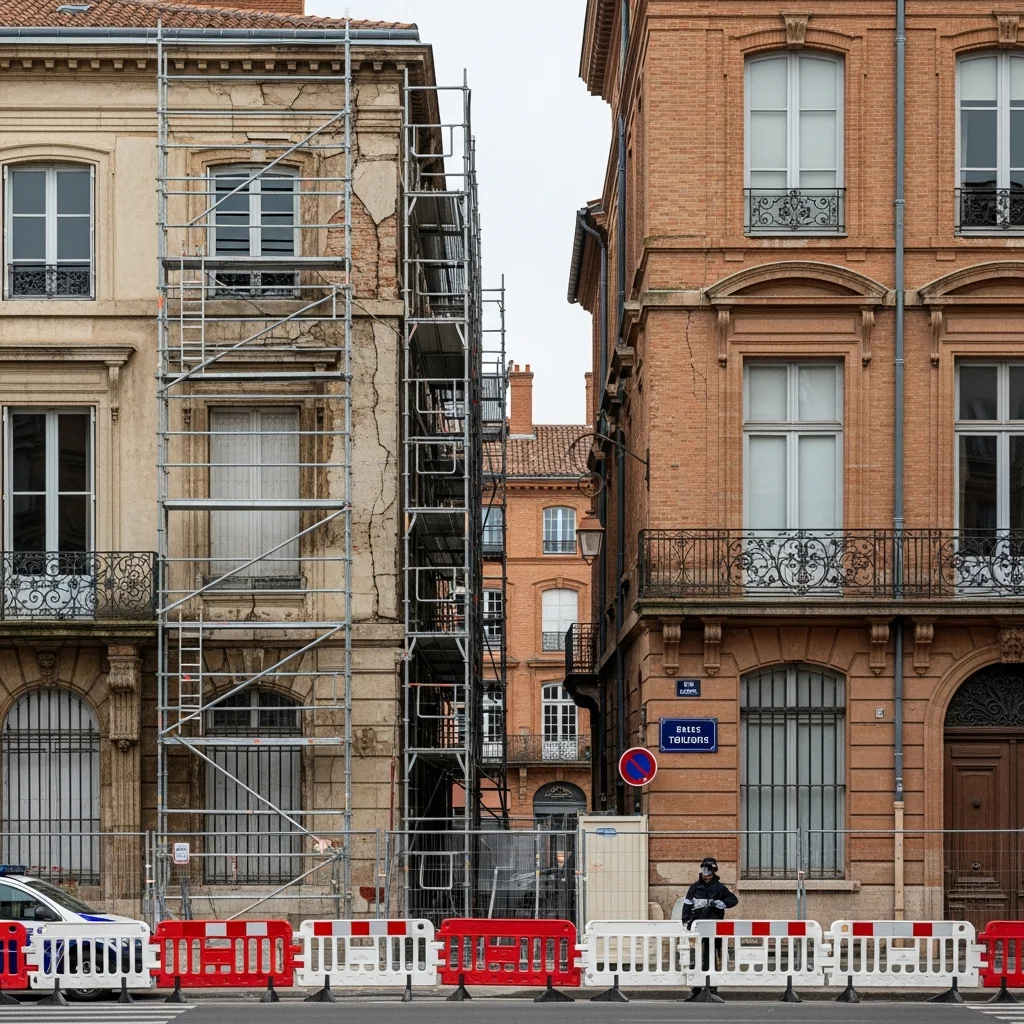 Evacuatie na instortingsgevaar van gebouwen in Toulouse