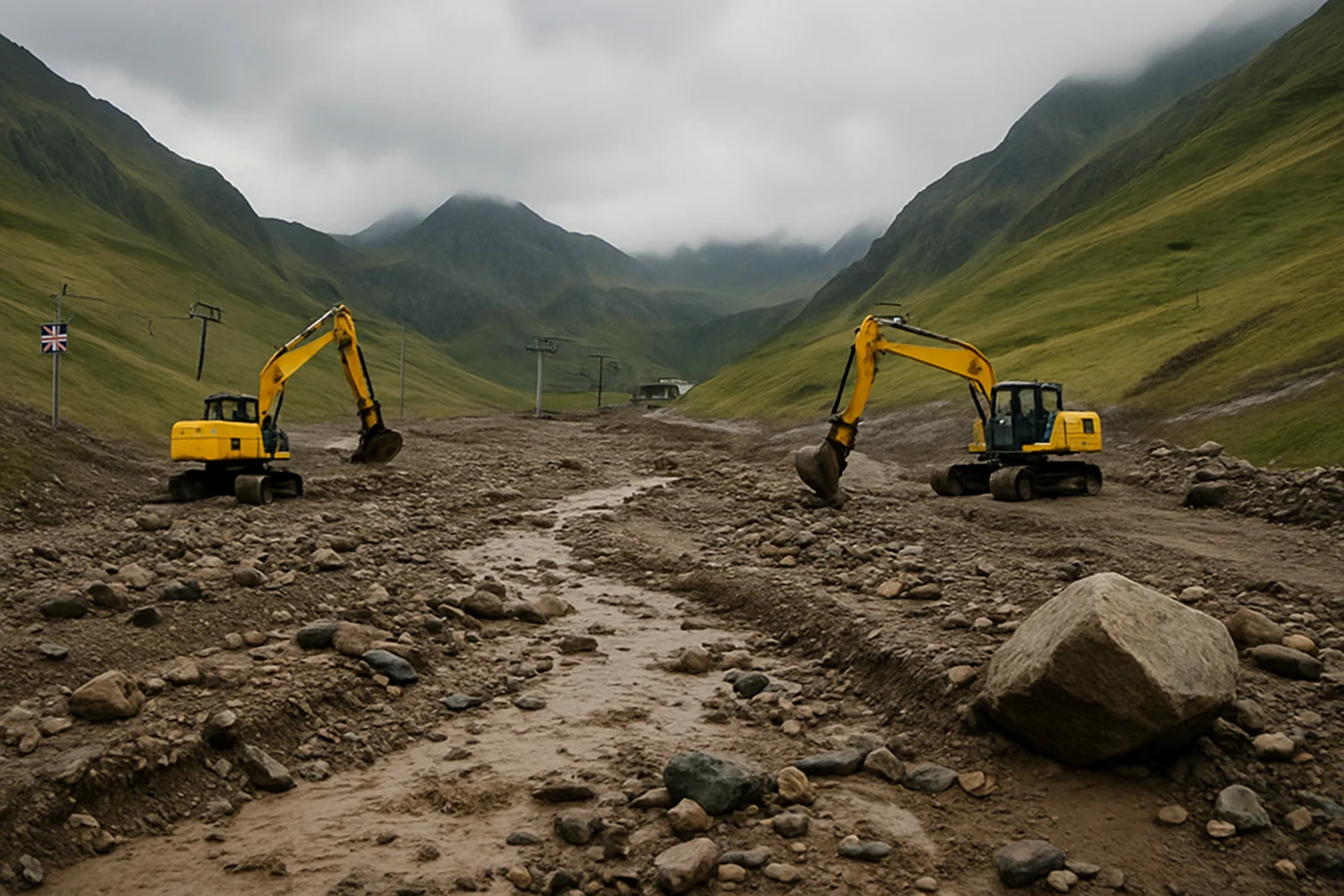 Herstelwerkzaamheden gestart na zware storm in Grand Tourmalet