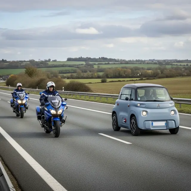 Citroën Ami zonder rijbewijs van snelweg gehaald nabij Dinan