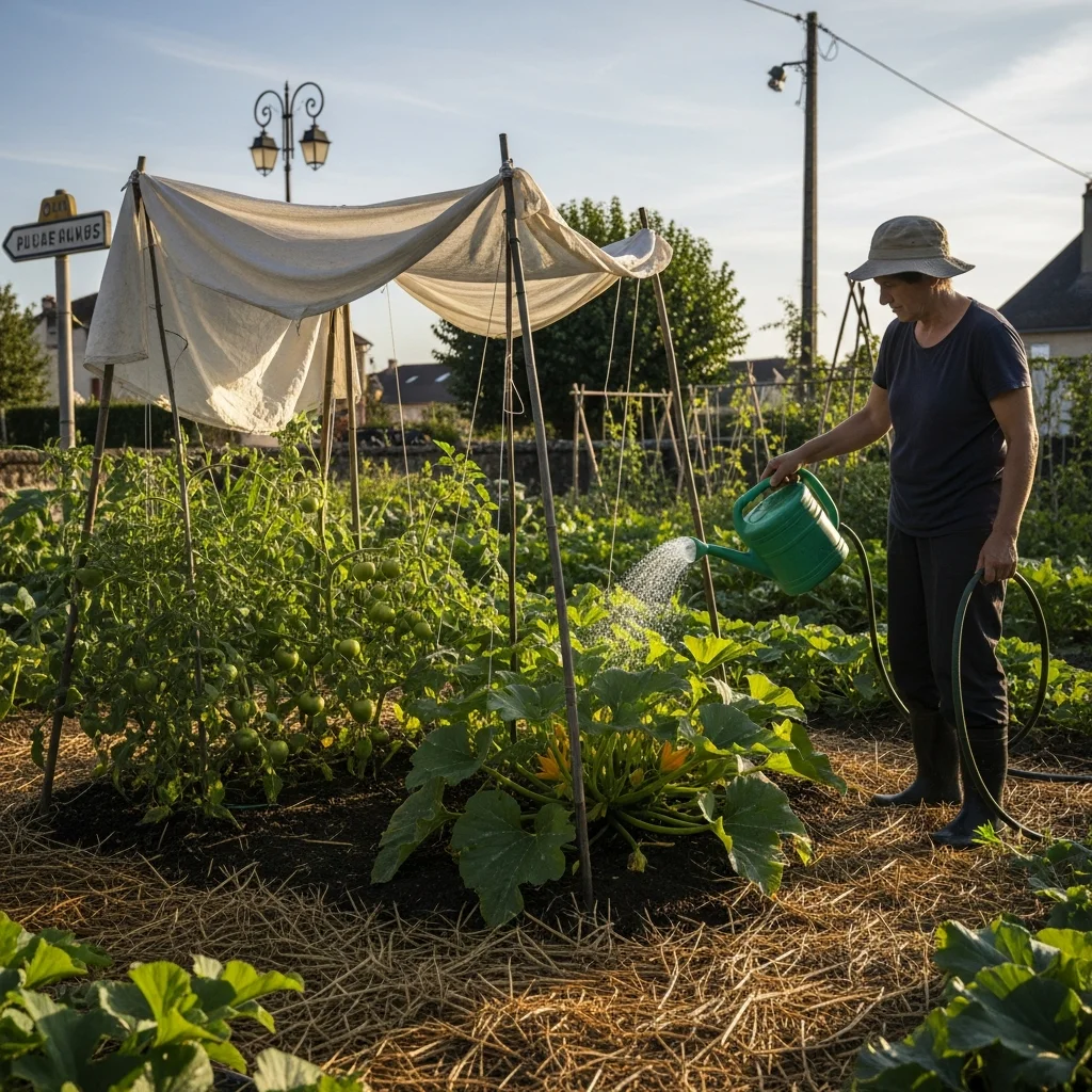 Aanhoudende hitte in Frankrijk: praktische maatregelen voor tuin en moestuin