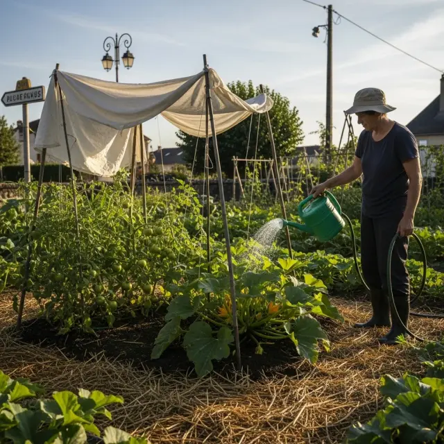 Aanhoudende hitte in Frankrijk: praktische maatregelen voor tuin en moestuin