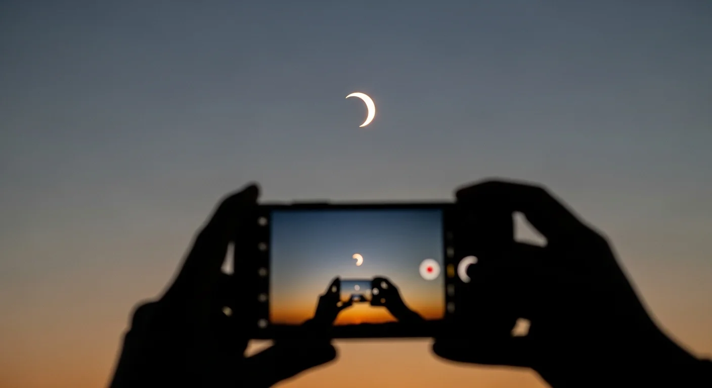 Foto’s maken van de zonsverduistering met de mobiele telefoon: risico’s en feiten