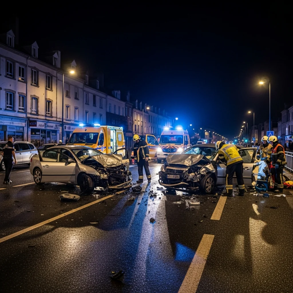 Drie doden en twee zwaargewonden bij wegongeluk met minderjarige bestuurder in Noord-Frankrijk