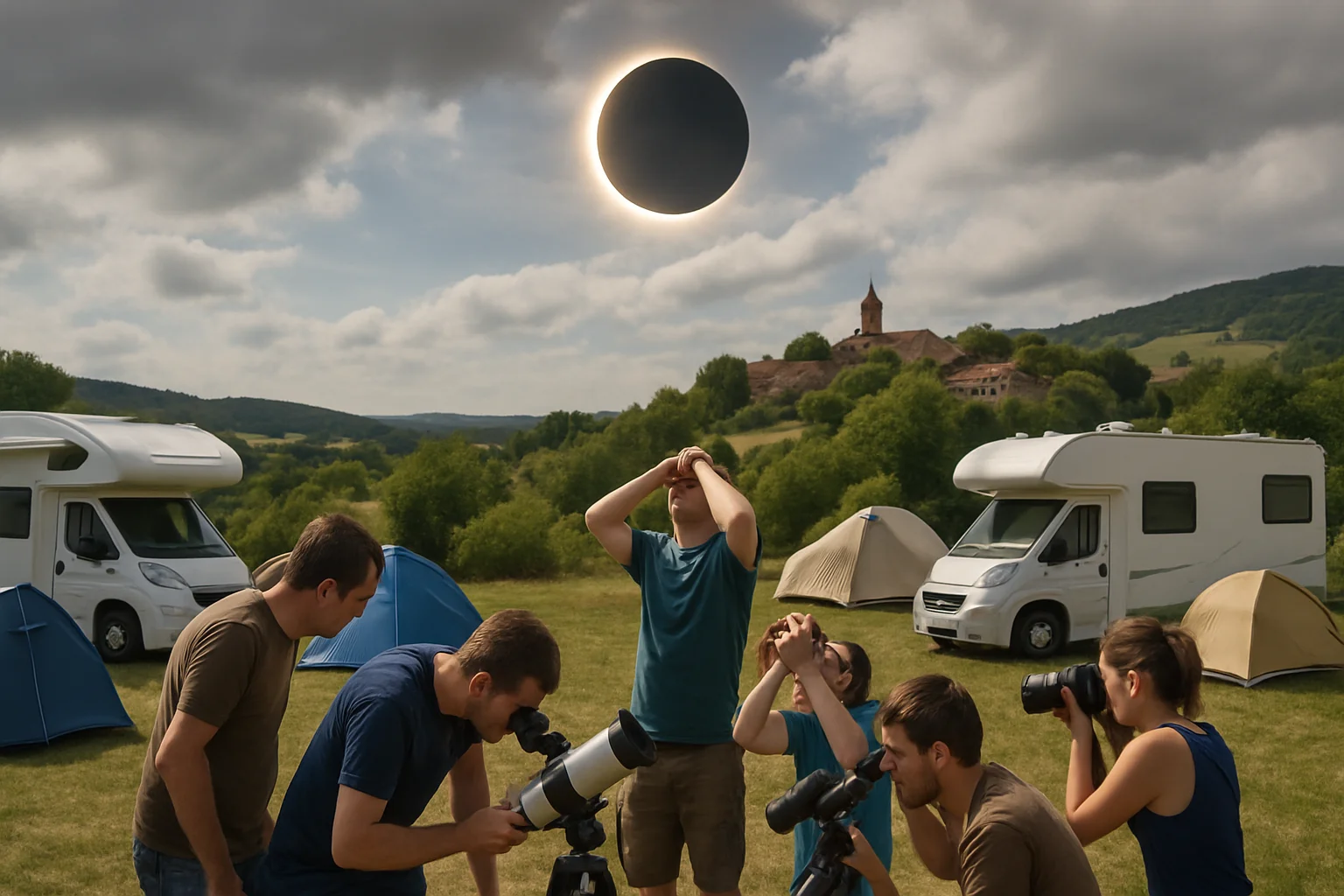 Massale voorbereidingen voor zonsverduistering: campers, cruises en slimme tactieken