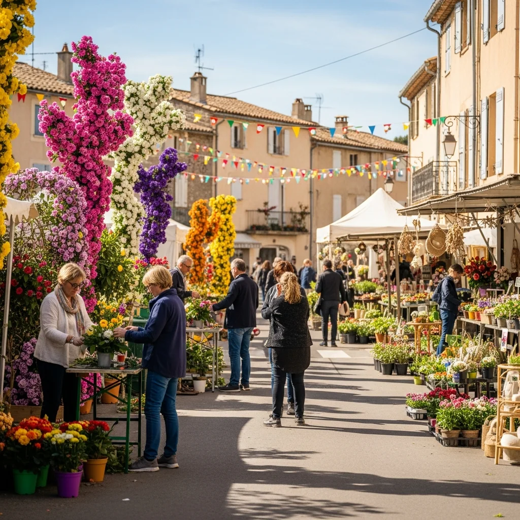 Bloemrijk festival fleurt Valbonne op tijdens tweede Printemps des fleurs