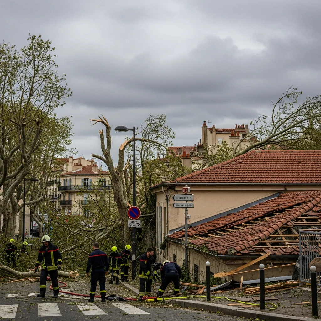 Schade door zware storm en rukwinden in Zuid-Frankrijk en Corsica