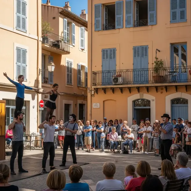 Straattheater neemt straten van Antibes over tijdens Les Déantibulations 2026