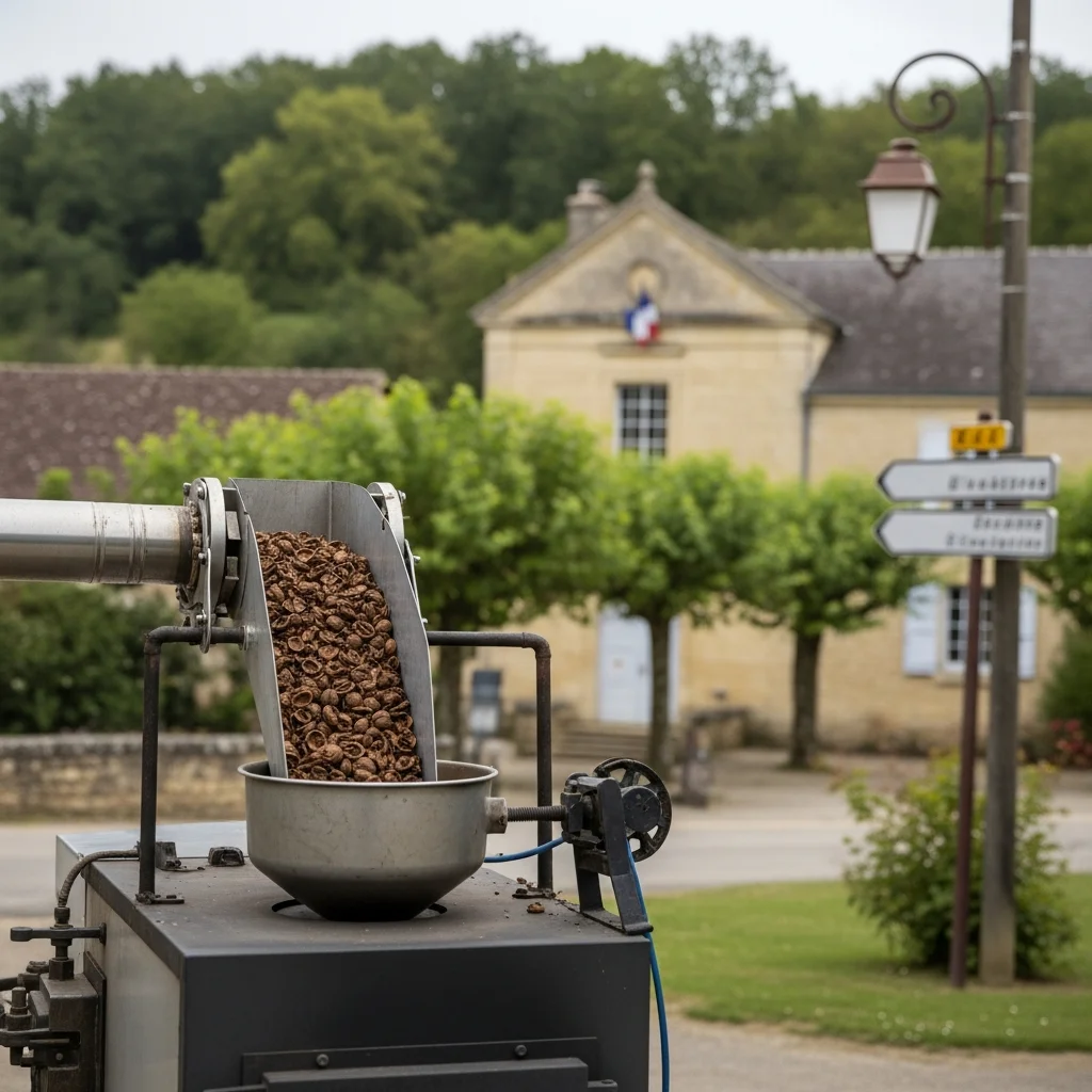 Frans dorp stapt over op verwarming met walnotendoppen