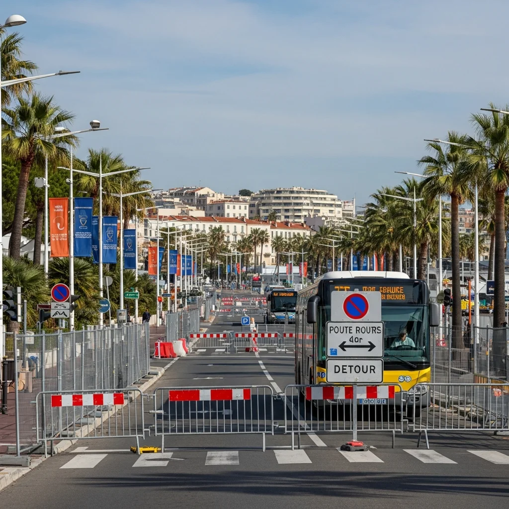 Verkeersmaatregelen en bereikbaarheid tijdens het Festival de Cannes