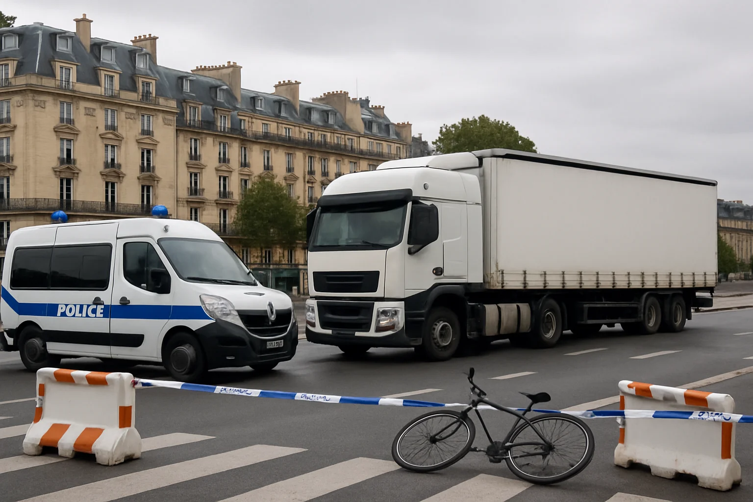 Fietsster overlijdt na aanrijding met vrachtwagen in Parijs