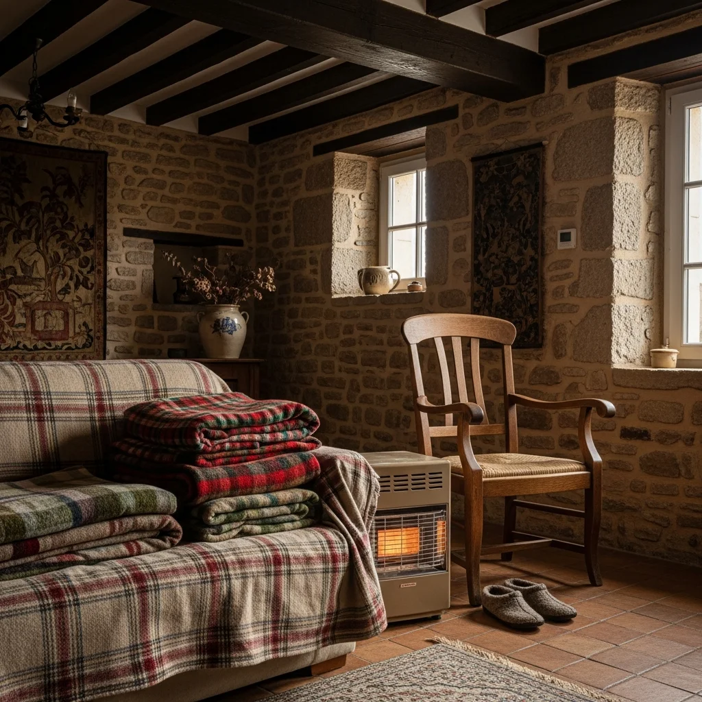 Leven zonder centrale verwarming: waarom kou in huis in Frankrijk geen schande is