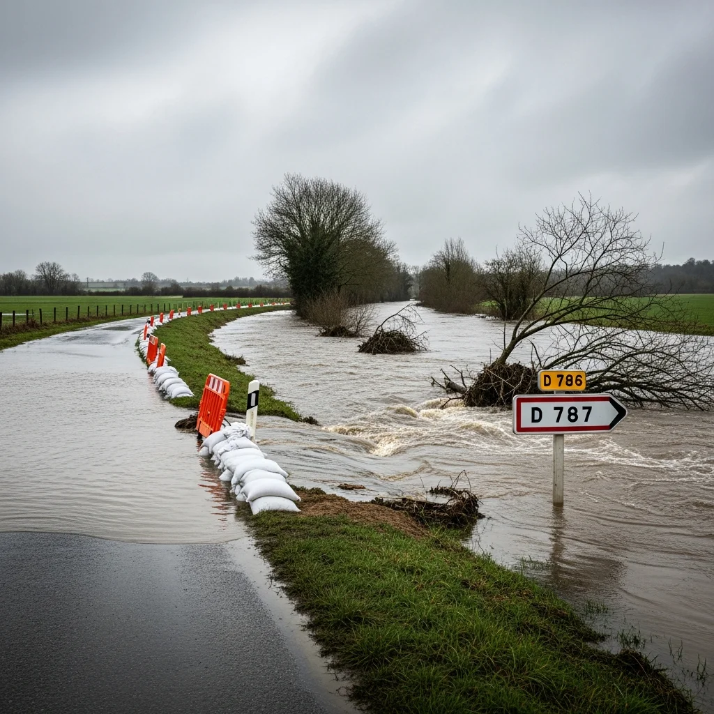 Aanhoudende overstromingen in Bretagne door verzadigde bodems en nieuwe regenval